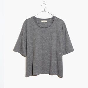 Madewell Grey Marled Sweatshirt Tee